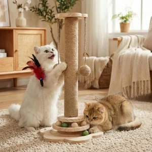 Interactive Cat Scratching Post,