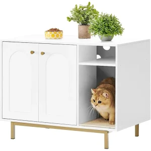Hidden Litter Box Cabinet
