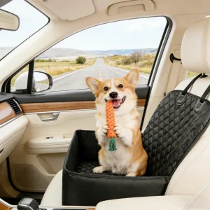 Universal Heavy-Duty Pet Car Seat Cover for Front Seat