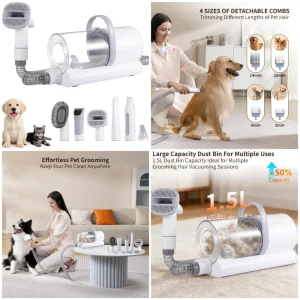 Dog Grooming Vacuum with Suction
