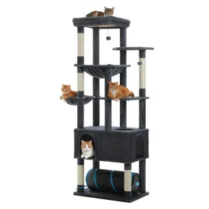 Tall Cat Tree with Large Condo Sisal Scratching Posts Oversized - Thumbnail Image 9