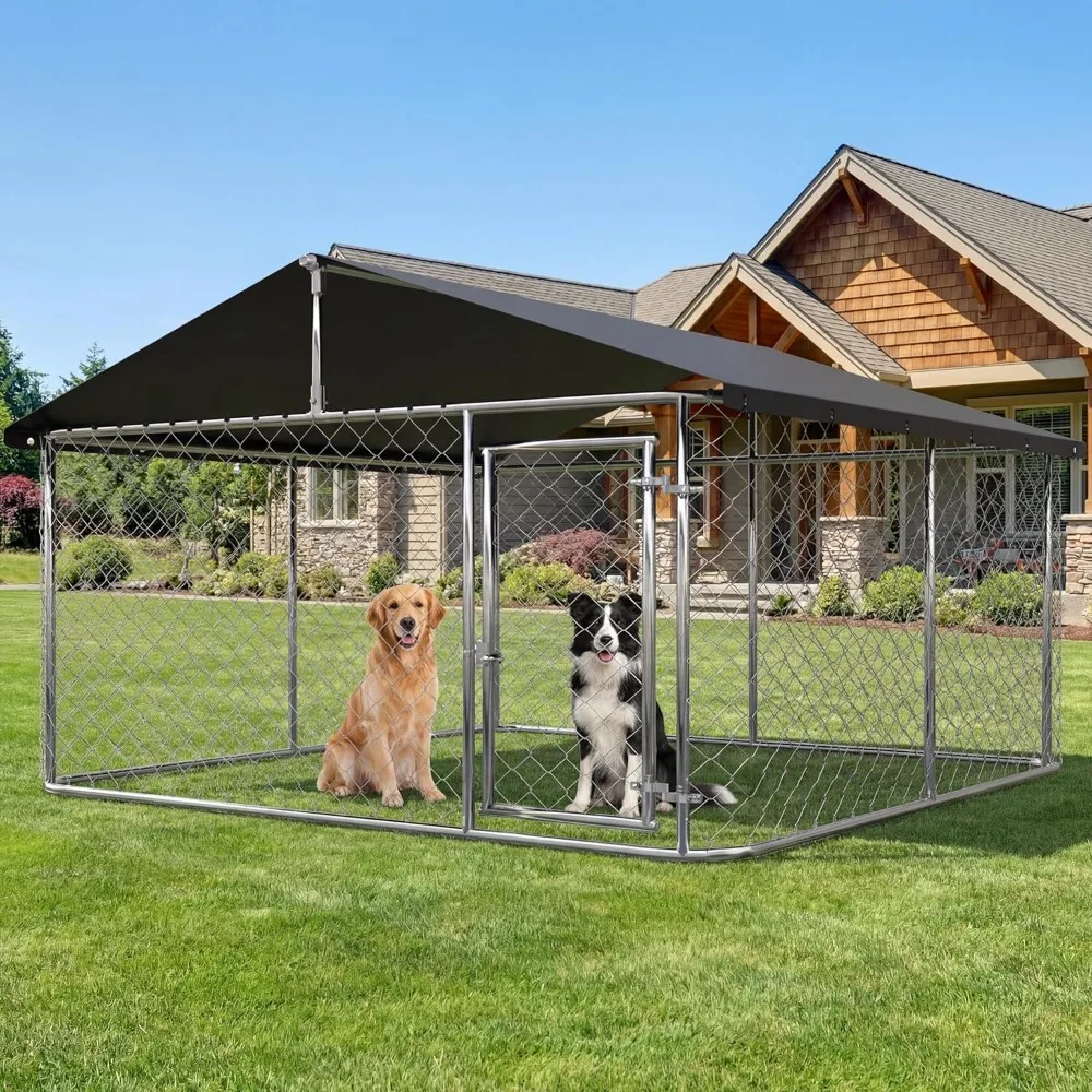 Large Outdoor Dog Cage, Heavy Duty Dog Kennel - Image 1