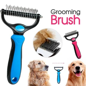 Pet Deshedding Brush Two Sided