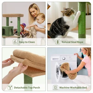 Cactus Cat Tree Tower for Large Cats - Thumbnail Image 6