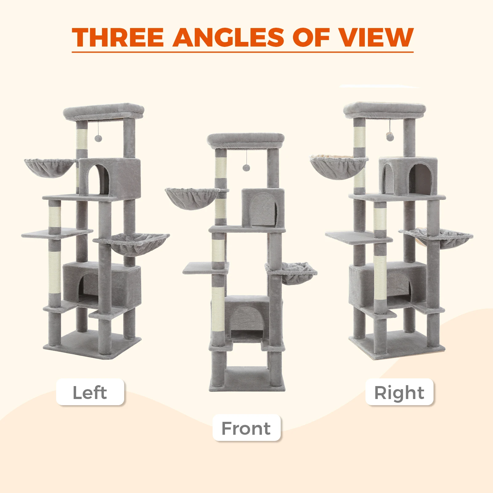 Cat Tree for Indoor Cats Large Adult, - Image 6